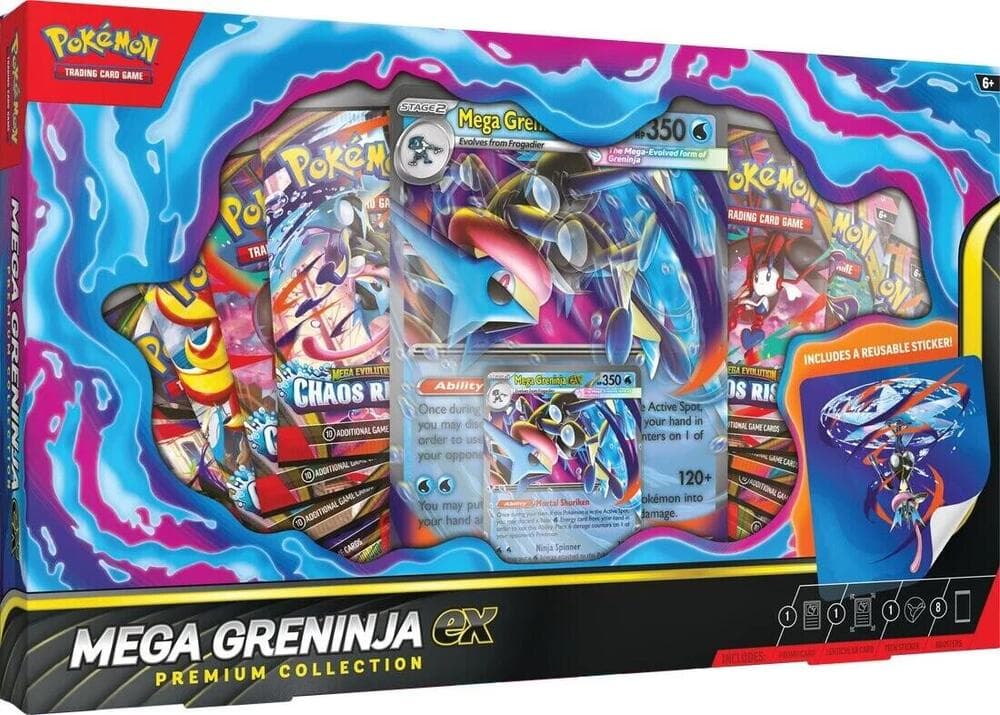 Mega Greninja ex Premium Collection - Pokémon TCG samleboks
