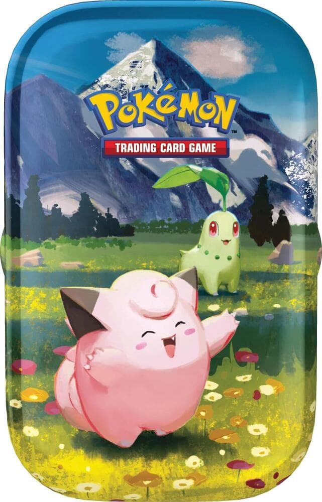 Pokémon Ascended Heroes Mini Tin med Clefairy og Chikorita